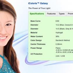 BIONICS iCOLORIS GALAXY - 2PCS (MONTHLY DISPOSABLE )