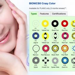 BIONICS CRAZY COLOR- 2PCS (3 MONTHLY DISPOSABLE)